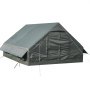VEVOR Opblaasbare Campingtent Familietent Luchttent 5-8 Personen Groen, voor Buitenactiviteiten Waterafstotend 420D Oxford-stof met Dakraam, Kachelpijpopening Gaasraam & Draagtas