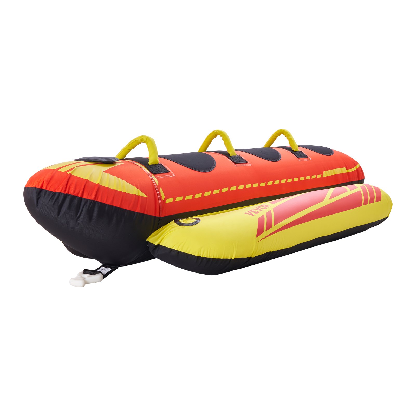 VEVOR Fun Tube Set, opblaasbare sleepboten voor 1-3 personen, 231 kg Watersport sleepbare tube met volledige nylon hoes, gevoerde handgrepen en snelheidsveiligheidsventiel