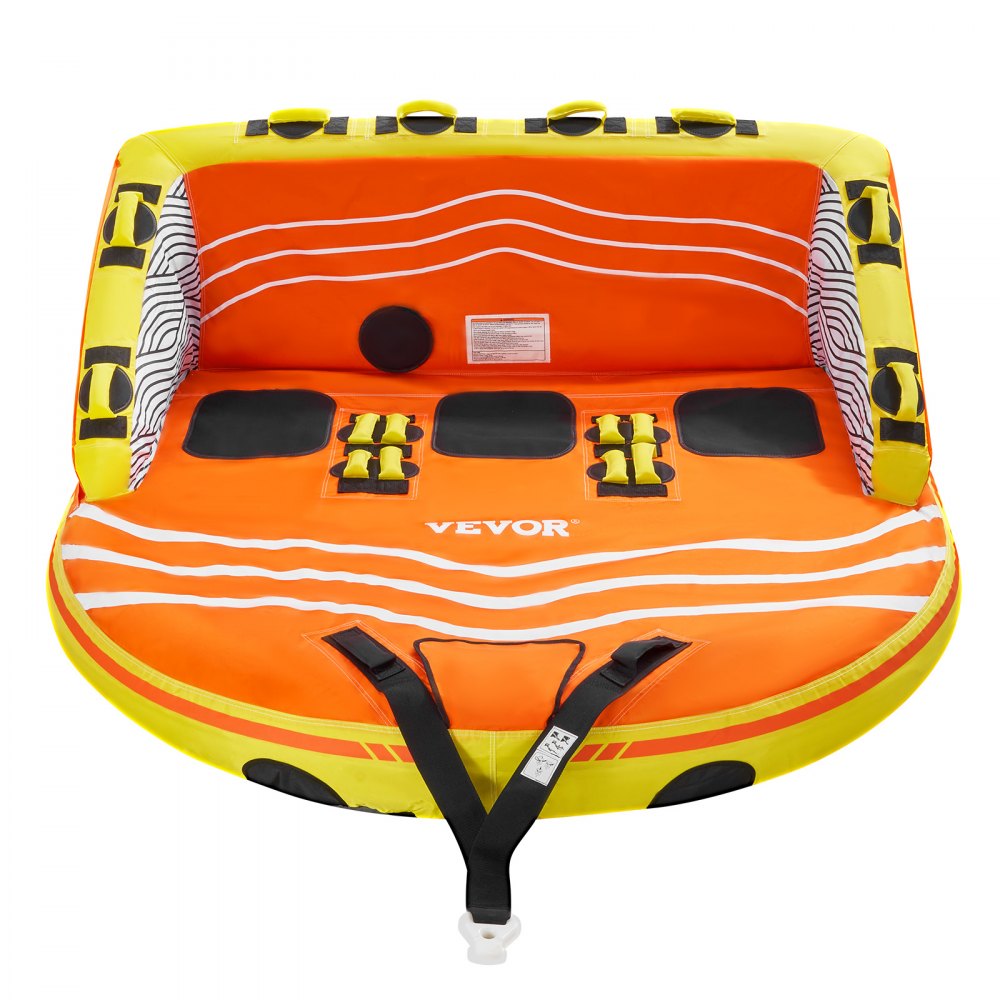 VEVOR Fun Tube Set voor varen, opblaasbare sleepboten voor 1-3 personen, 231 kg Watersport sleepbare tube voor het trekken van boten - met handgrepen, trekpunten en veiligheidsventiel
