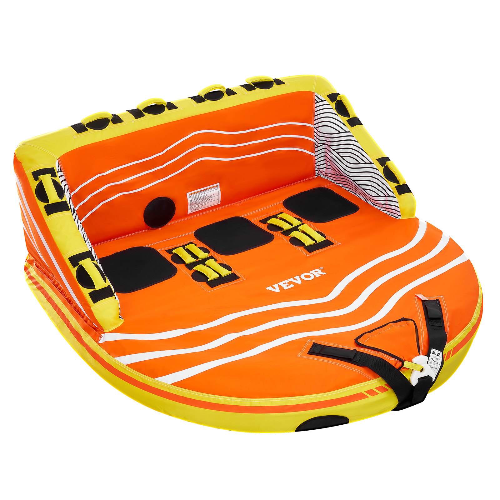 VEVOR Fun Tube Set voor varen, opblaasbare sleepboten voor 1-3 personen, 231 kg Watersport sleepbare tube voor het trekken van boten - met handgrepen, trekpunten en veiligheidsventiel