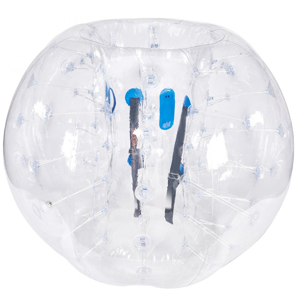 VEVOR Opblaasbare Bump Ball Bumper Ball 1 st. 1,5 m x 1,2 m, Menselijke botsingsbal, PVC Body Bubble Bounce Ball voor buitenactiviteiten, Transparante opblaasbare bumperbal