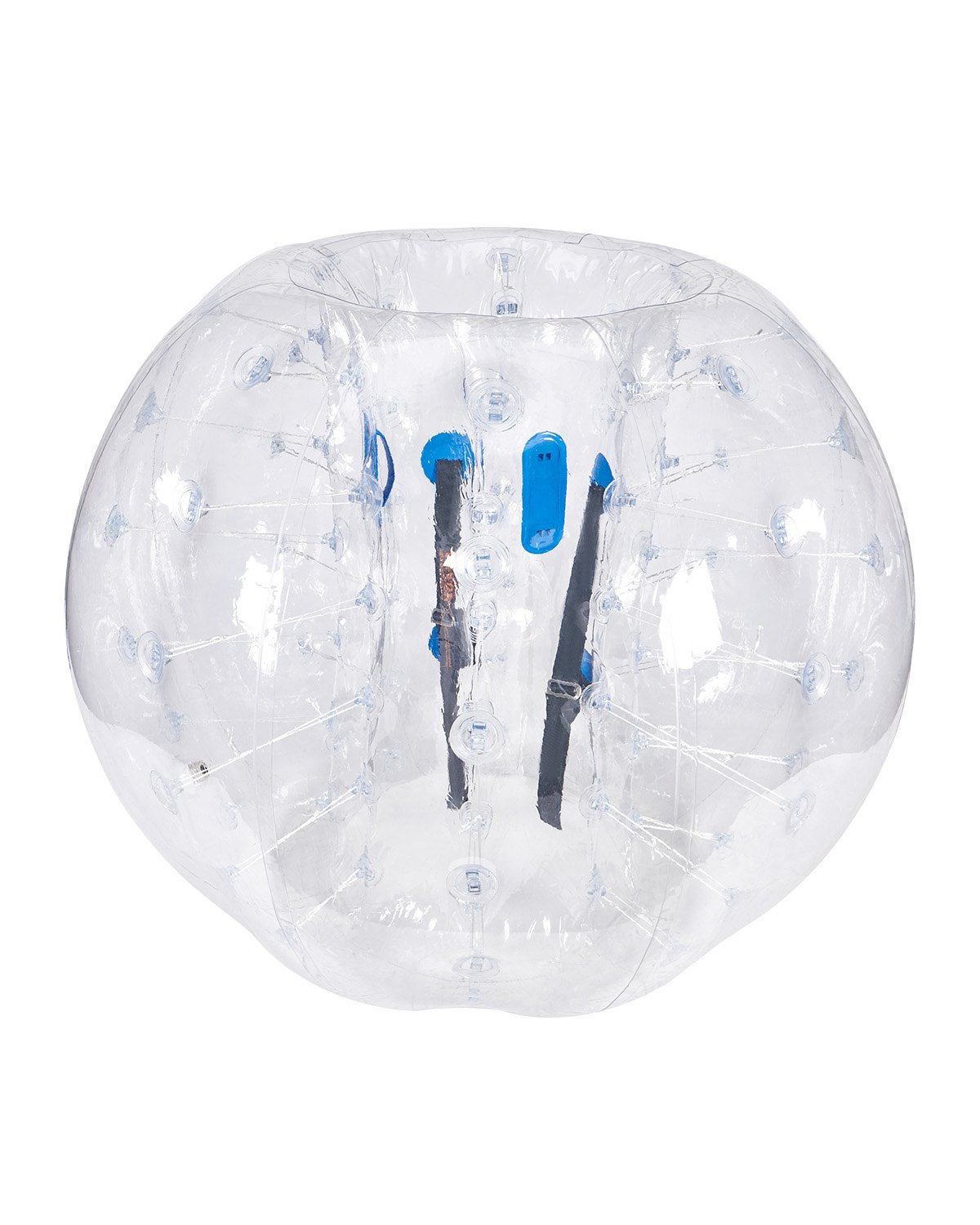 VEVOR Opblaasbare Bump Ball Bumper Ball 1 st. 1,5 m x 1,2 m, Menselijke botsingsbal, PVC Body Bubble Bounce Ball voor buitenactiviteiten, Transparante opblaasbare bumperbal