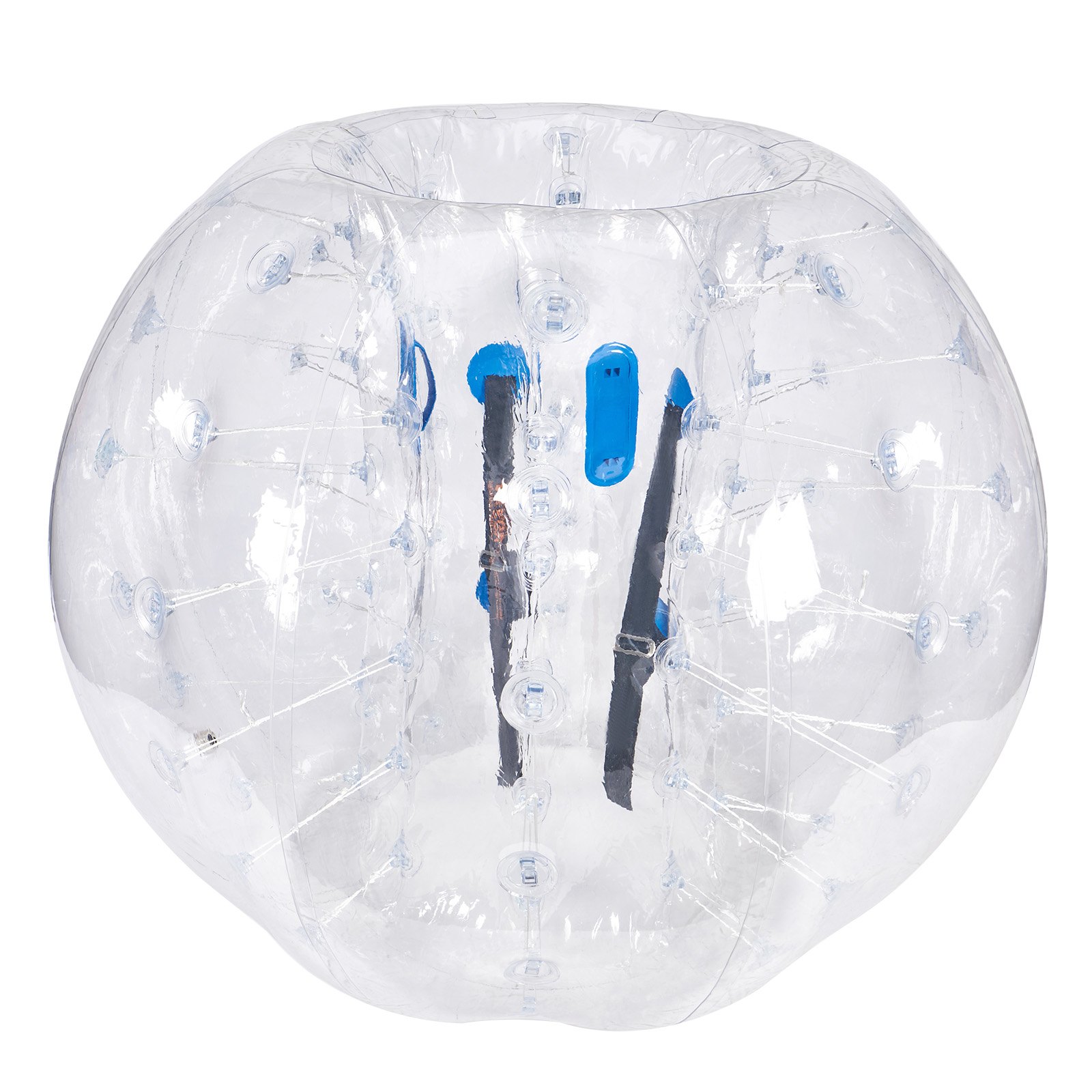 VEVOR Opblaasbare Bump Ball Bumper Ball 1 st. 1,5 m x 1,2 m, Menselijke botsingsbal, PVC Body Bubble Bounce Ball voor buitenactiviteiten, Transparante opblaasbare bumperbal