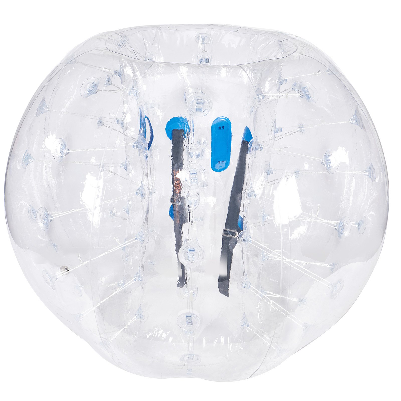 VEVOR Opblaasbare Bump Ball Bumper Ball 1 st. 1,5 m x 1,2 m, Menselijke botsingsbal, PVC Body Bubble Bounce Ball voor buitenactiviteiten, Transparante opblaasbare bumperbal