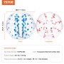 VEVOR Inflatable Bump Ball Bumper Shock Ball 2pcs 1.5m x 1.2m Human Collision Ball PVC Body Bubble Bounce Ball for Outdoor Activities Red + Blue Dots Inflatable Bumper Ball
