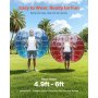 VEVOR Inflatable Bumper Balls 2-Pack, 5FT/1.5M Body Sumo Zorb Balls for Teen & Adult, 0.8mm Thick PVC Human Hamster Bubble Balls for Outdoor Team Gaming Play, Bumper Bopper Toys for Garden, Yard, Park