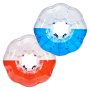 VEVOR Opblaasbare Bump Ball Bumper Ball 2-pack 1,5 m x 1,2 m, menselijke botsingsbal, PVC-lichaamsbubbel-stuitbal voor buitenactiviteiten, rood + blauw + transparant opblaasbare bumperbal