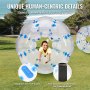 VEVOR opblaasbare bumperbal 1 pak, 1,5 m body Sumo Zorb-ballen voor tieners en volwassenen, 0,8 mm dikke PVC menselijke hamster-bubbelballen voor outdoor teamgamingspellen, Bumper-B