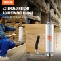 VEVOR rekfoliedispenser, voor rollen van 30 tot 50 cm, industriële kwaliteit dispenser met handvat, rekfoliewikkelmachine voor het verpakken van pallets, verzending en verhuizing (1 pak)