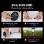 VEVOR 6x tuinlamp solar light tuinlamp buiten tuinpadverlichting op zonne-energie 33mA