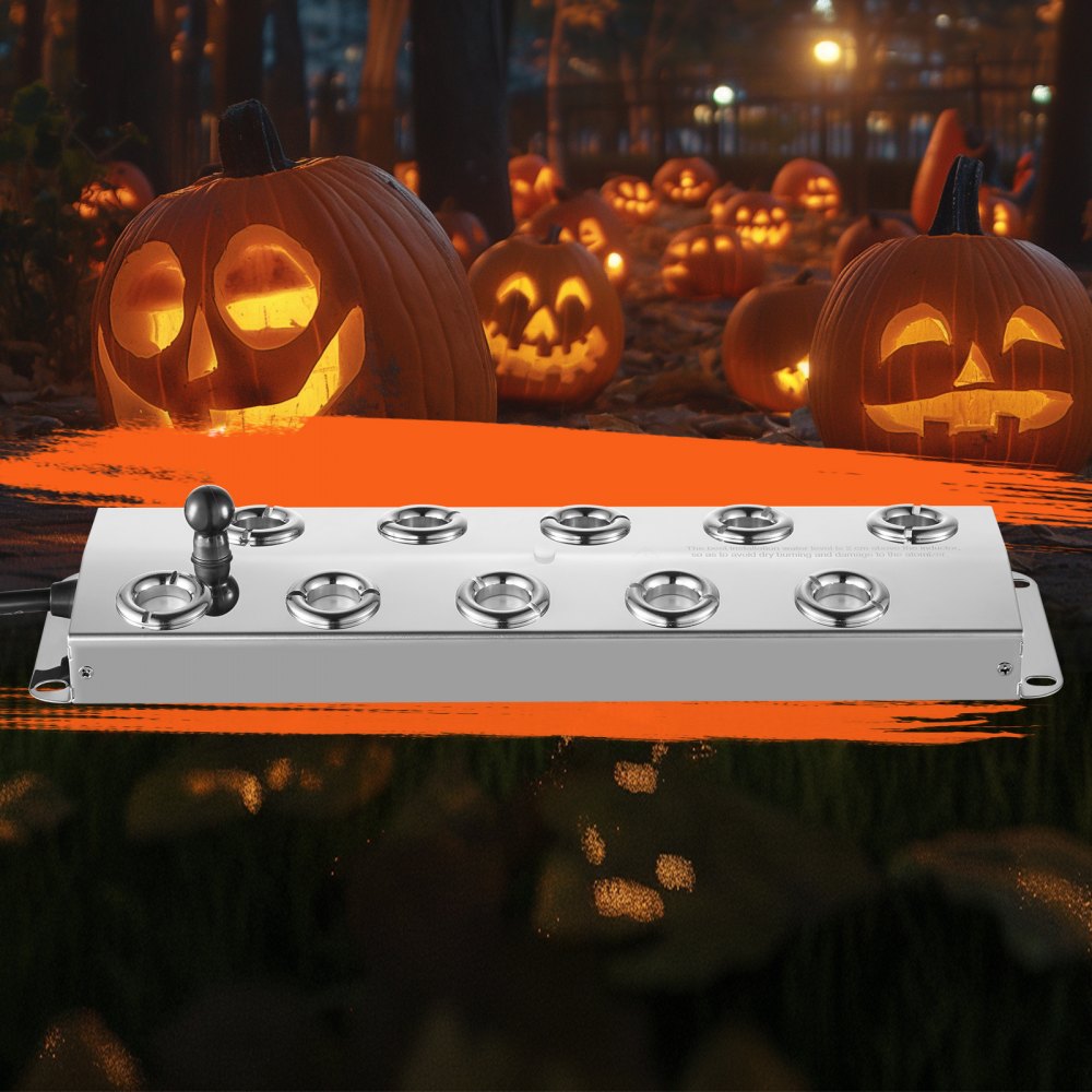 VEVOR Ultrasone vernevelaar, 10 koppen, 7000 ml/u ultrasone vernevelaar, vernevelaar met 280 W IP67 waterdichte voeding, boei, reserve schijven, voor vijver, tuin, rotstuin, kas, Halloween-decoratie