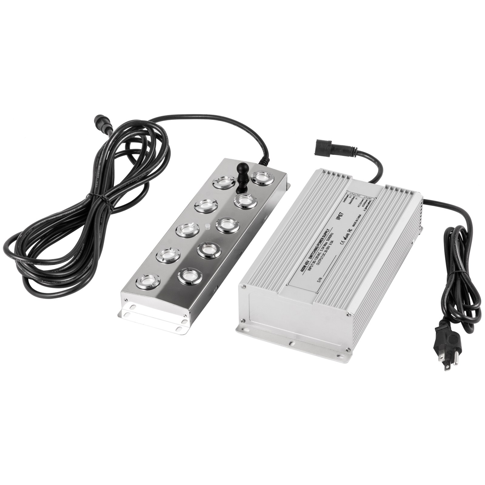 Vevor Ultrasone Mist Maker, Mistmaker Vijver, Fogger Ultrasone Rvs Met 10 Hoofd