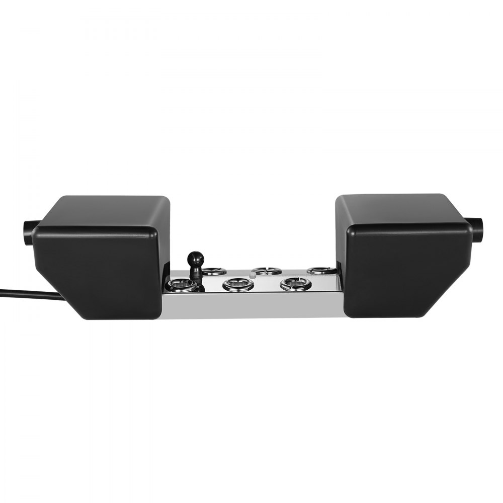 VEVOR Ultrasone vernevelaar met 6 koppen, 4500 ml/u ultrasone vernevelaar, vernevelaar met 165 W IP67 waterdichte voeding, boei, reserve schijven, voor vijver, tuin, rotstuin, kas, Halloween-decoratie