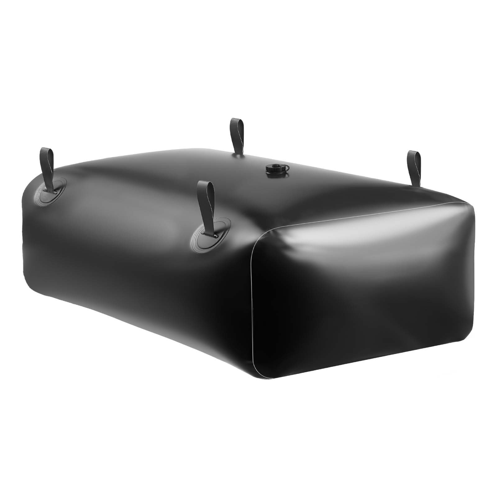 VEVOR Water Storage Bladder, 330L Portable & Collapsible Water Storage Bag, Wear-Resistant 1000D PVC Soft Waters Bag, Leakproof Camping Tank Containers for Garden Irrigation RV Emergency Use, Black