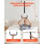 VEVOR Trapeze Bar for Bed Mobility, Height-Adjustable Bed Trapeze with 2 Casters, 350LBS Weight Capacity Heavy Duty Pull Up Assist Bar with Floor Stand for Elderly, Disabled, Bedridden Patients