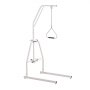 VEVOR Trapeze Bar for Bed Mobility, Bed Trapeze with Clamps and Floor Stand, 250LBS Weight Capacity Pull Up Assist Bar for Elderly, Patients & Disabled, Suitable for Home Care, Hospital, Nursing Home