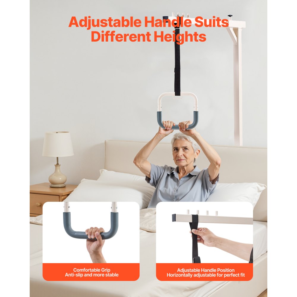 VEVOR Bedlift 965x770x1720mm, vrijstaande patiëntenlift met een draagvermogen tot 113 kg, bedlift voor ouderen en gehandicapten, ideaal voor ziekenhuizen, verpleeghuizen en thuiszorg