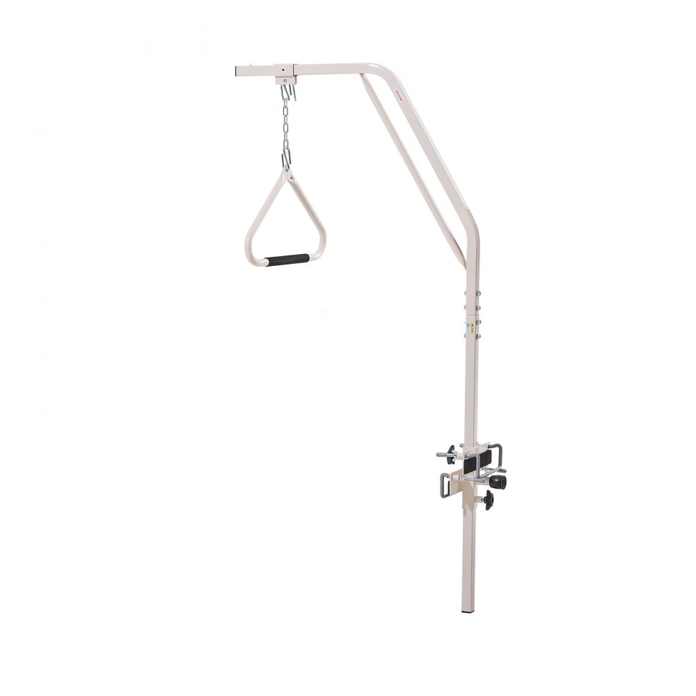 VEVOR Trapeze Bar for Bed Mobility, Medical Bed Trapeze with Clamps & Metal Chain, 250LBS Weight Capacity Pull Up Assist Bar for Elderly & Disabled, Ideal for Home Care, Hospitals, Nursing Homes