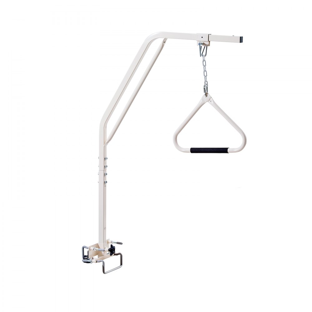VEVOR Trapeze Bar for Bed Mobility, Medical Bed Trapeze with Clamps & Metal Chain, 250LBS Weight Capacity Pull Up Assist Bar for Elderly & Disabled, Ideal for Home Care, Hospitals, Nursing Homes