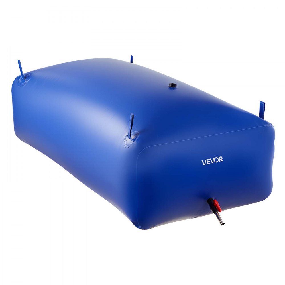 VEVOR Water Storage Bladder 264.2 Gallon Large Capacity Water Bag, Portable & Collapsible Soft Waters Container, Leakproof & Tear-Resistant PVC Emergency Waters Storage Tank for RV Truck & Outdoor Use