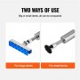 VEVOR 52pcs Dent Puller Pulling Tool Dent Repair Kit Includes 20 Bridge Puller Tabs & 2 x Stripping Groove 2 in 1 Slide Hammer Puller Dent Removal Car Etc