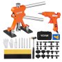 VEVOR 46-Piece Bridge Dent Puller Dent Repair Kit, Including 20 Bridge Puller Tabs & 12 Hot Glue Sticks, Aluminum Dent Removal Tool for Cars, Refrigerators, etc.