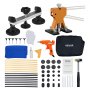 VEVOR Dent Puller Set, 60-delig voor het verwijderen van deuken zonder spuiten, met Golden Lifter, Bridge Puller, Rubberen hamer, Lijmpistool, Hagelschade verwijderingstool op autocarrosserie