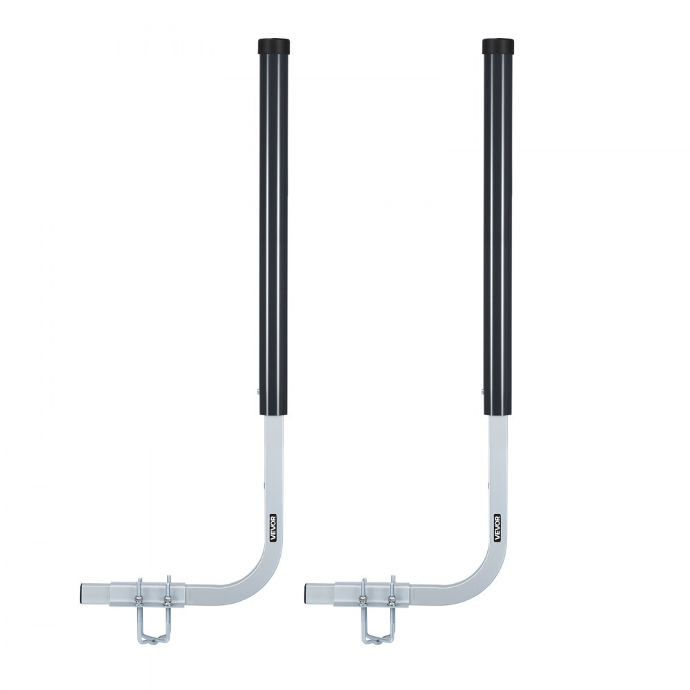 VEVOR boottrailergeleiders, 1016 mm / 1219 mm hoog, 0-13 cm verstelbare breedte, trailergeleider gemaakt van hoogwaardig staal met PVC-buizen, geschikt voor speedboten, visboten en kleine zeilboten.