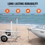 VEVOR Boat Trailer Guide, 1.17M with LED Light Trailer Guide Poles, 2PCS Rustproof Galvanized Steel Trailer Guide ons, Trailer Guides with PVC Pipes, for Ski Boat, Fishing Boat or Sailboat Trailer