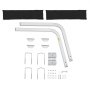 VEVOR T-vormige aanhangwagenpaal, boottrailergeleider, krukondersteuning, bootgeleider, 330 mm, verstelbare breedte, boottrailergeleider - reserveonderdelen en accessoires voor skiboot, visboot, zeilboottrailer