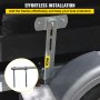 VEVOR boat trailer guide-ons, easy installation bracket with close-up of mounting hardware.