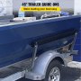 VEVOR boottrailergidsen met een blauwe boot en een 47"-trailer, voor nog eenvoudiger laden.