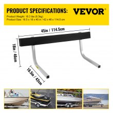 VEVOR 60" cranksteunen boottrailer bootsteunen π-vorm skiboot vissersboot