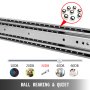 Vevor Lade Rails Uitschuifbare Rails 28 Inch Zwaar Werk Berekende Ladegeleiders
