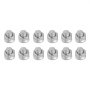 twelve steel hex nuts and bolts aligned in rows for VEVOR heavy duty drawer slides.