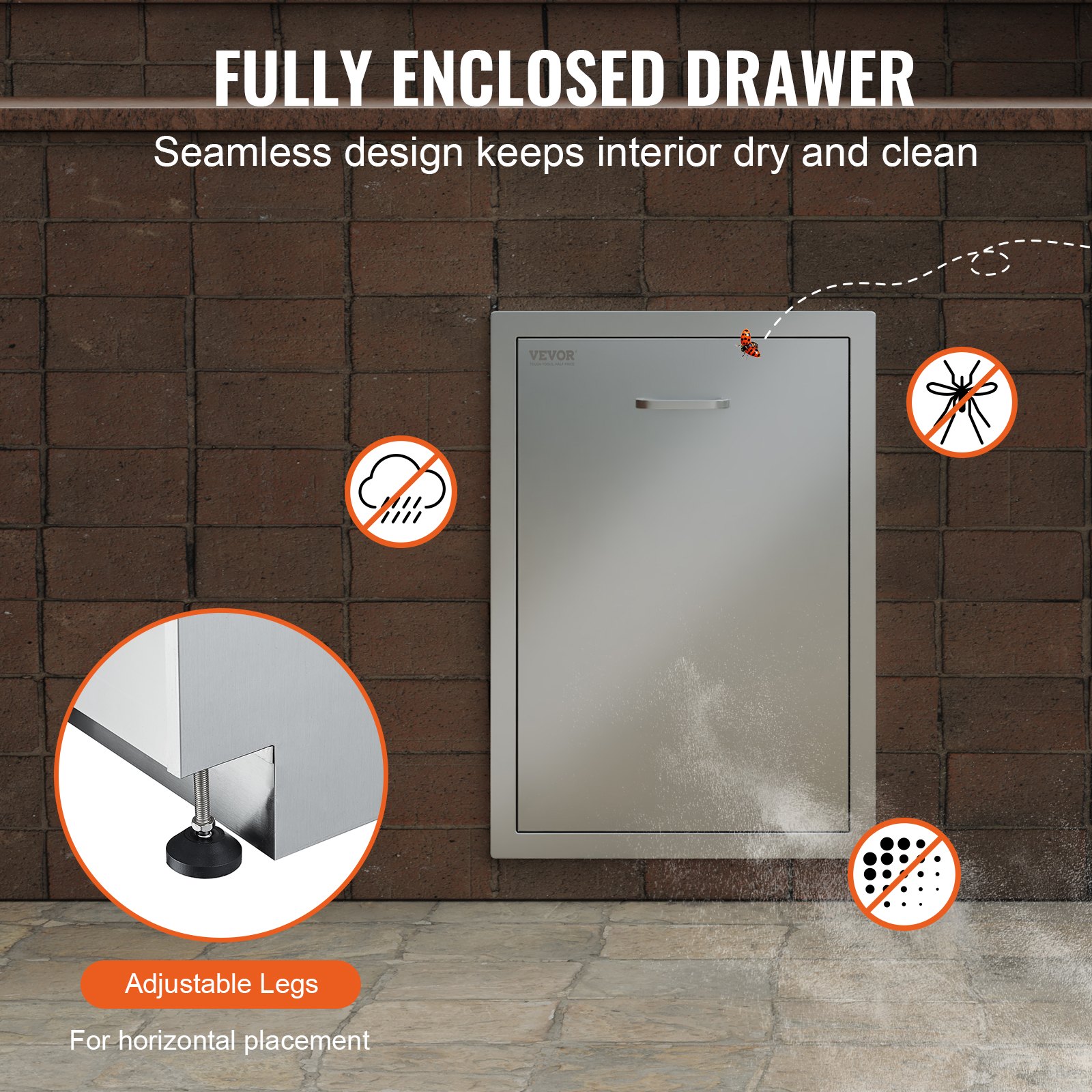 Trash Drawer Handle Anti-deformation Sliding Rail Operational Feeiciency Updated