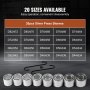 VEVOR 28 PCS Pull and Press Sleeve Kit Steel Bush Bearing Removal Installation