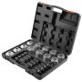 VEVOR 36 PCS Pull and Press Sleeve Kit, Steel Bush Bearing Removal and Installation Set, Bush Removal Insertion Sleeve Tools with Carrying Case, Multi-Vehicle Compatibility for LCV and HGV Engines