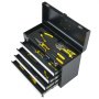 VEVOR Gereedschapskist 520x218x361 mm, Gereedschapskist met 4 laden, Gereedschapskoffer met EVA-inzetstukken, Ladeslot met kogellagers en poedercoating, Multifunctionele gereedschapsorganizer