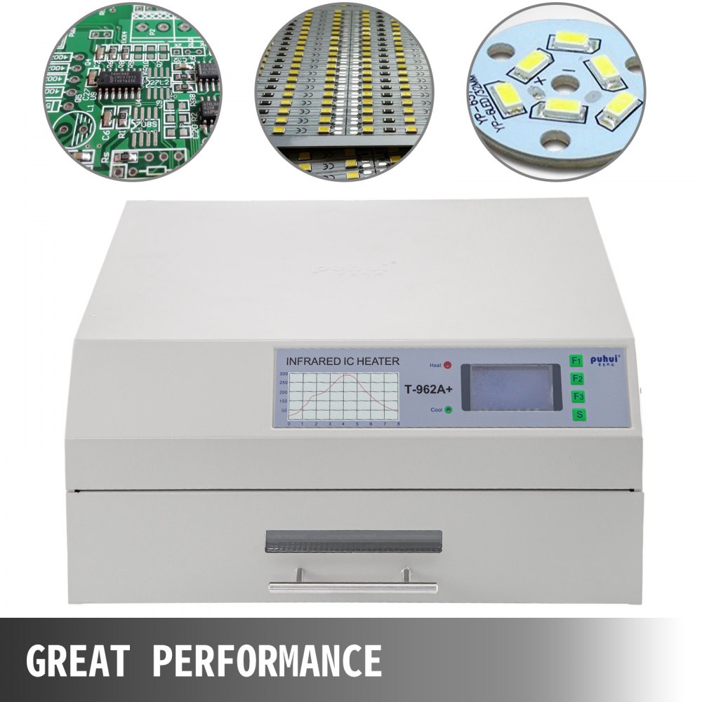 Vevor Reflow-soldeermachine T962a + Soldeermachine Smd Bga Infrarood Ic Heater