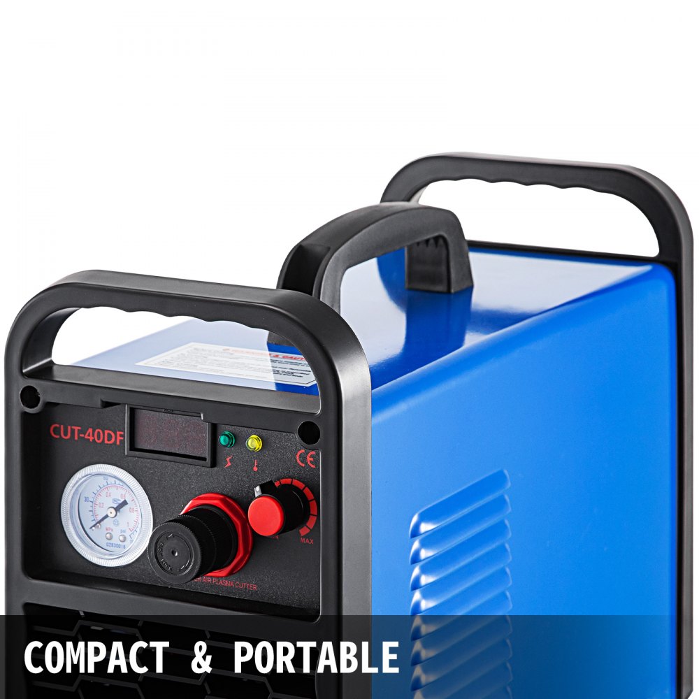 VEVOR Plasmasnijder Non-Touch Pilot Arc 40 Amp, Plasmasnijmachine Dual Voltage 220 V, Metaalsnijmachine 12 mm (0.47 Inch) Snijdikte, Digitale Draagbare Plasma Lasmachine, Fabricage Van Plaatwerk