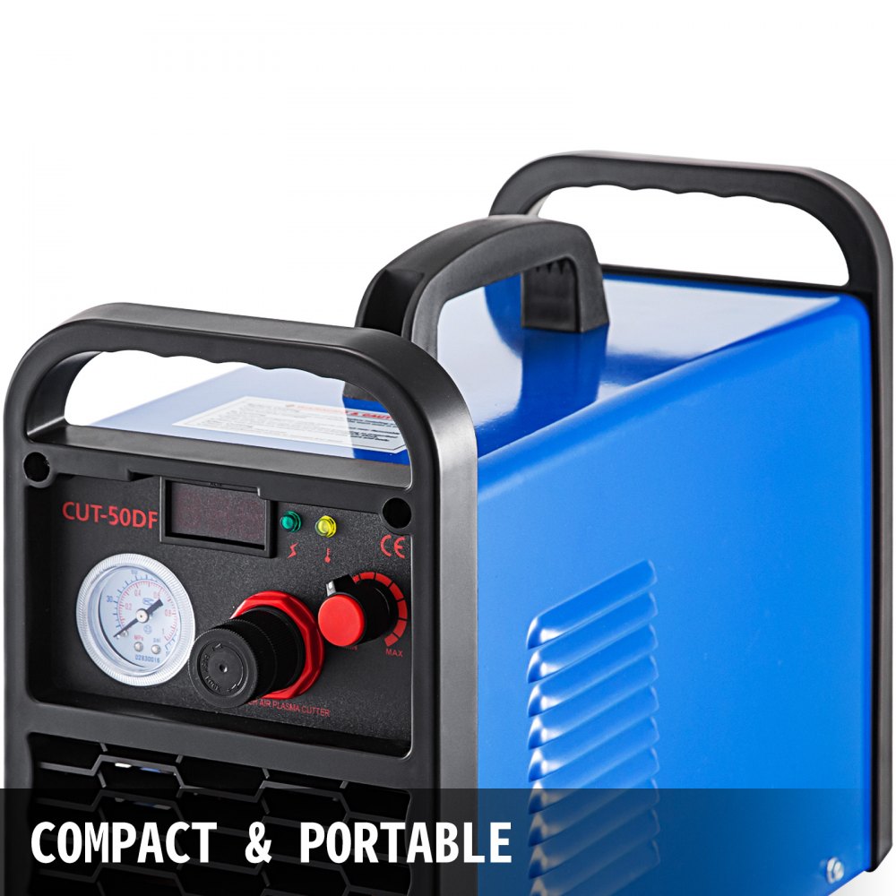 VEVOR Plasmasnijder Non-Touch Pilot Arc 50 Amp, Plasmasnijmachine Dual Voltage 220 V, Metaalsnijmachine 14 mm (0.55 Inch) Snijdikte, Digitale Draagbare Plasma Lasmachine, fabricage van plaatwerk