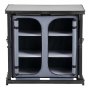 VEVOR opvouwbare campingkeuken, draagbare campingkast met 6 planken, extern vak en MDF-tafelblad, draagvermogen tot 30 kg, keukenstation voor picknicks, barbecues, feesten, kamperen en camperreizen.