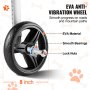 eva anti-vibration wheel for VEVOR dog wheelchair with smooth bearings, lock nuts, and 8-inch size.