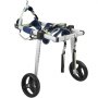 VEVOR hondenrolstoel met verstelbaar frame, twee wielen en harnas voor mobiliteitsondersteuning voor uw huisdier.