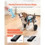 VEVOR Dog Wheelchair for Back Legs, Adjustable 2 Wheels Pet Wheelchair, Lightweight  Dog Cart with Shock-Absorbing Wheels, Mobility Support Wheel Chair for Disabled Injured Dogs up to 22lbs, Small