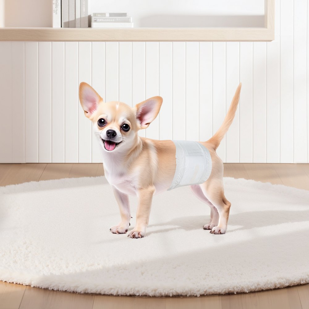 VEVOR Hondenluiers, Taillemaat 6-13 inch, Wegwerpluiers voor mannelijke honden, 360° Lekvrije buikbanden met vochtindicator voor mannelijke honden, Training, Incontinentie, XS, 2 verpakkingen van 48 stuks.