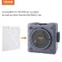 VEVOR Actieve Koolstoffilters, 5-pack, 40 x 40 cm Luchtfiltervervanging, Hoogrendementsfilters Niveau 1, Compatibel met BlueDri en VEVOR Scrubber, Luchtreiniger, Apparatuur voor waterschadeherstel