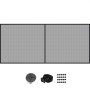 VEVOR Garagedeurscherm, 218" x 84" voor 2 auto's, 5lb zwaar glasvezelgaas voor snelle toegang met zelfdichtende magneet en verzwaarde basis, kind-/huisdiervriendelijk