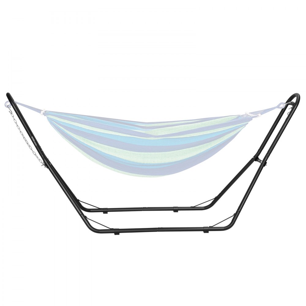 VEVOR Universal 2 Person Hammock Stand, Adjustable Heavy Duty 450 lbs Capacity Hammock Stand Fits 6.9-12.8 ft Hammocks for Outdoor and Indoor Portable Hammock Stand with Chain, Hook, and Carrying Bag